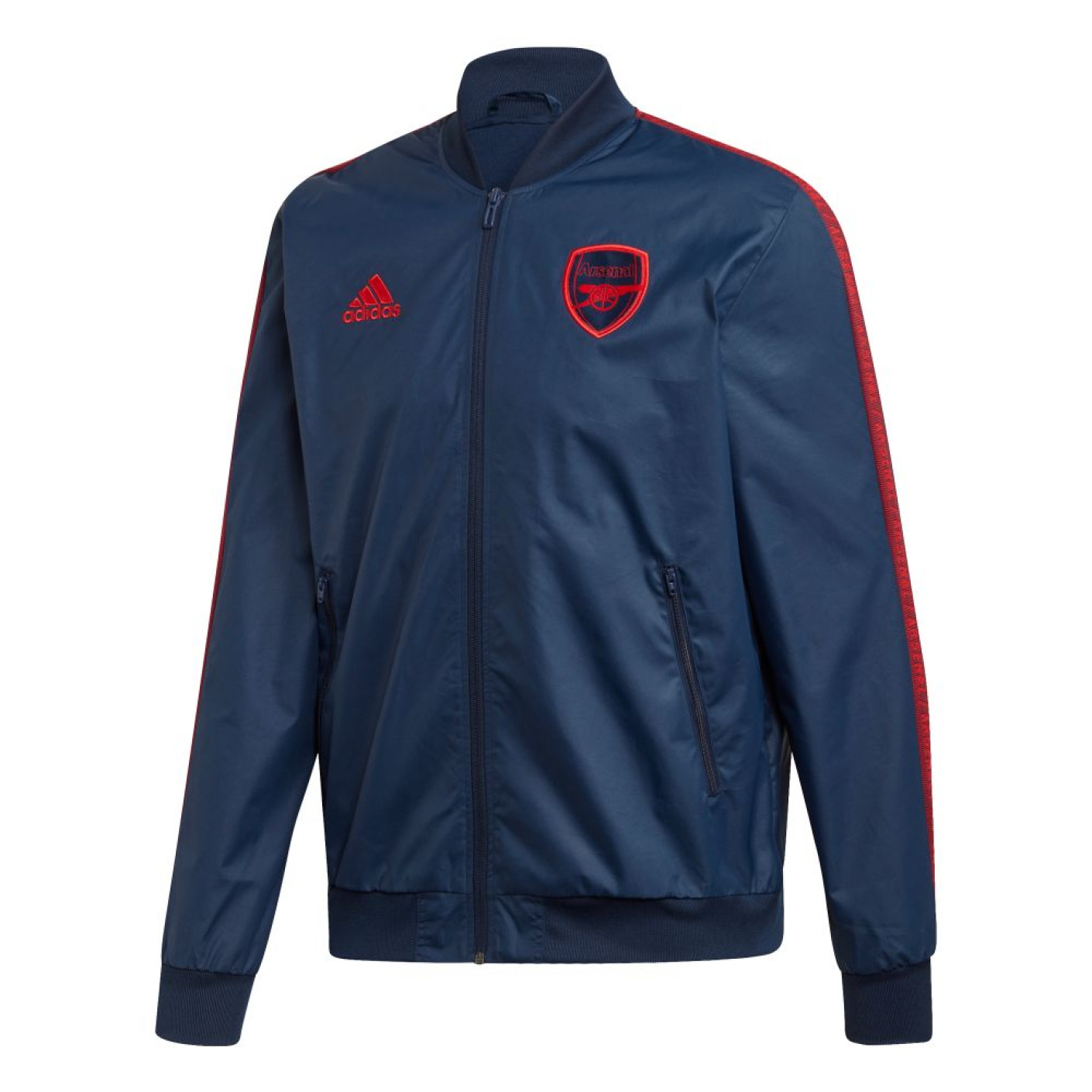 adidas Arsenal Anthem Trainingsjack 2019-2020 Donkerblauw Rood