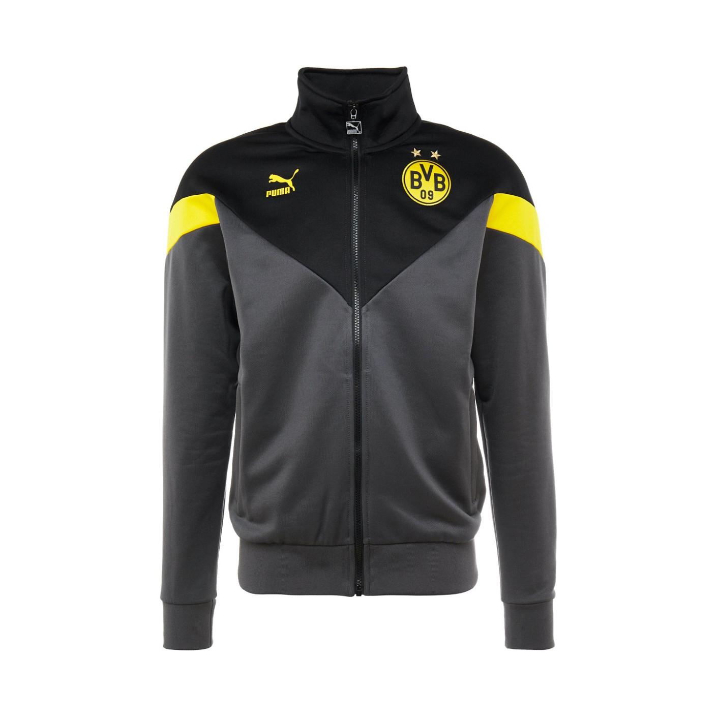 PUMA Borussia Dortmund Iconic MCS Trainingsjack 2020 Grijs Zwart