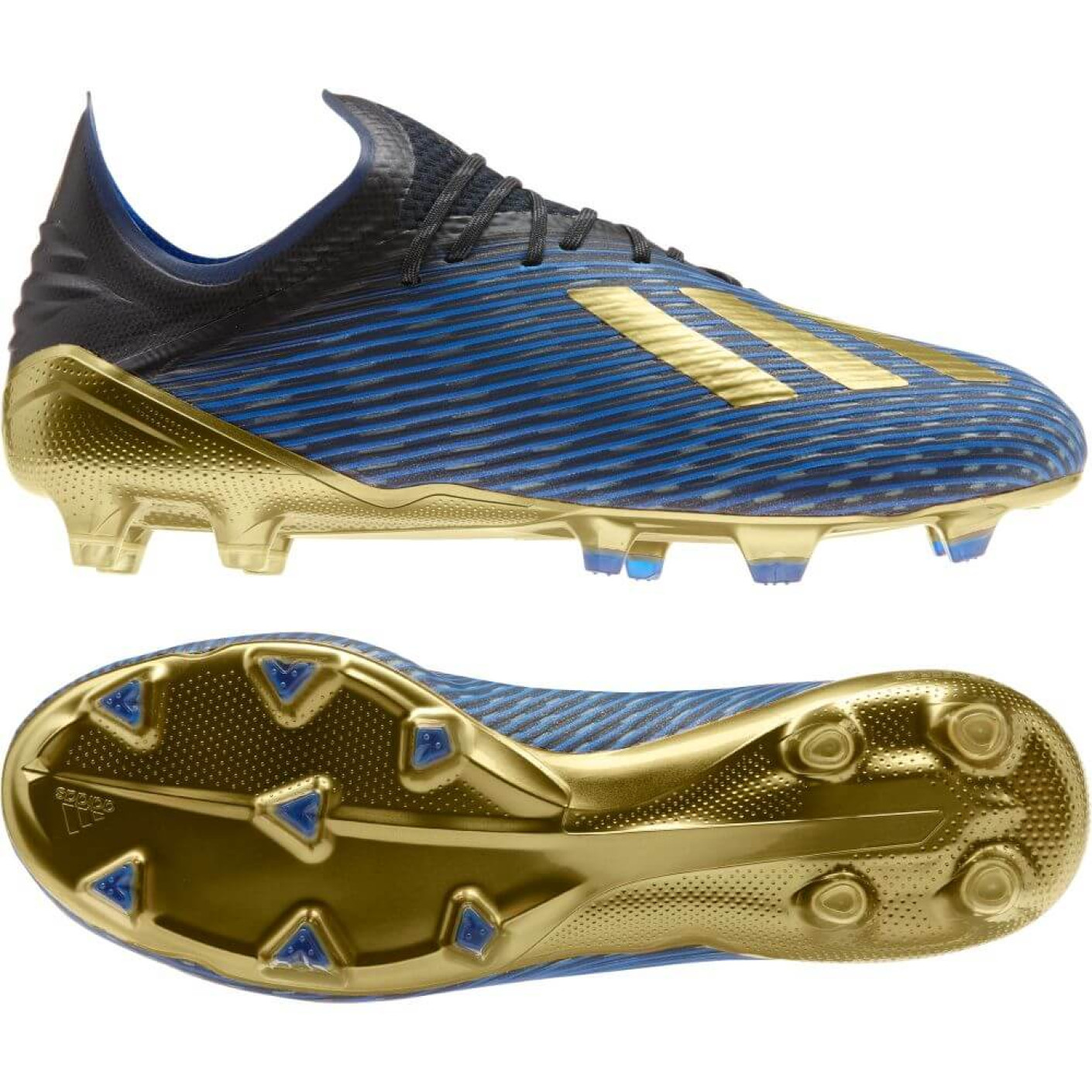 adidas X 19.1 Gras Voetbalschoenen (FG) Zwart Goud