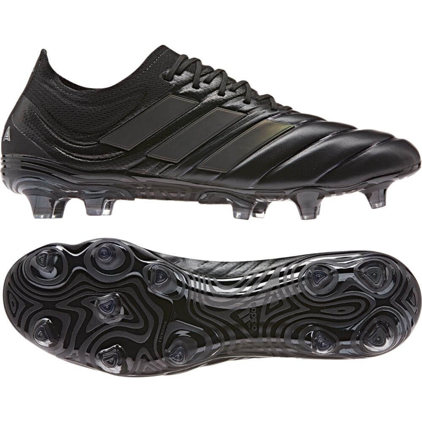 adidas COPA 19.1 Gras Voetbalschoenen (FG) Zwart Zilver