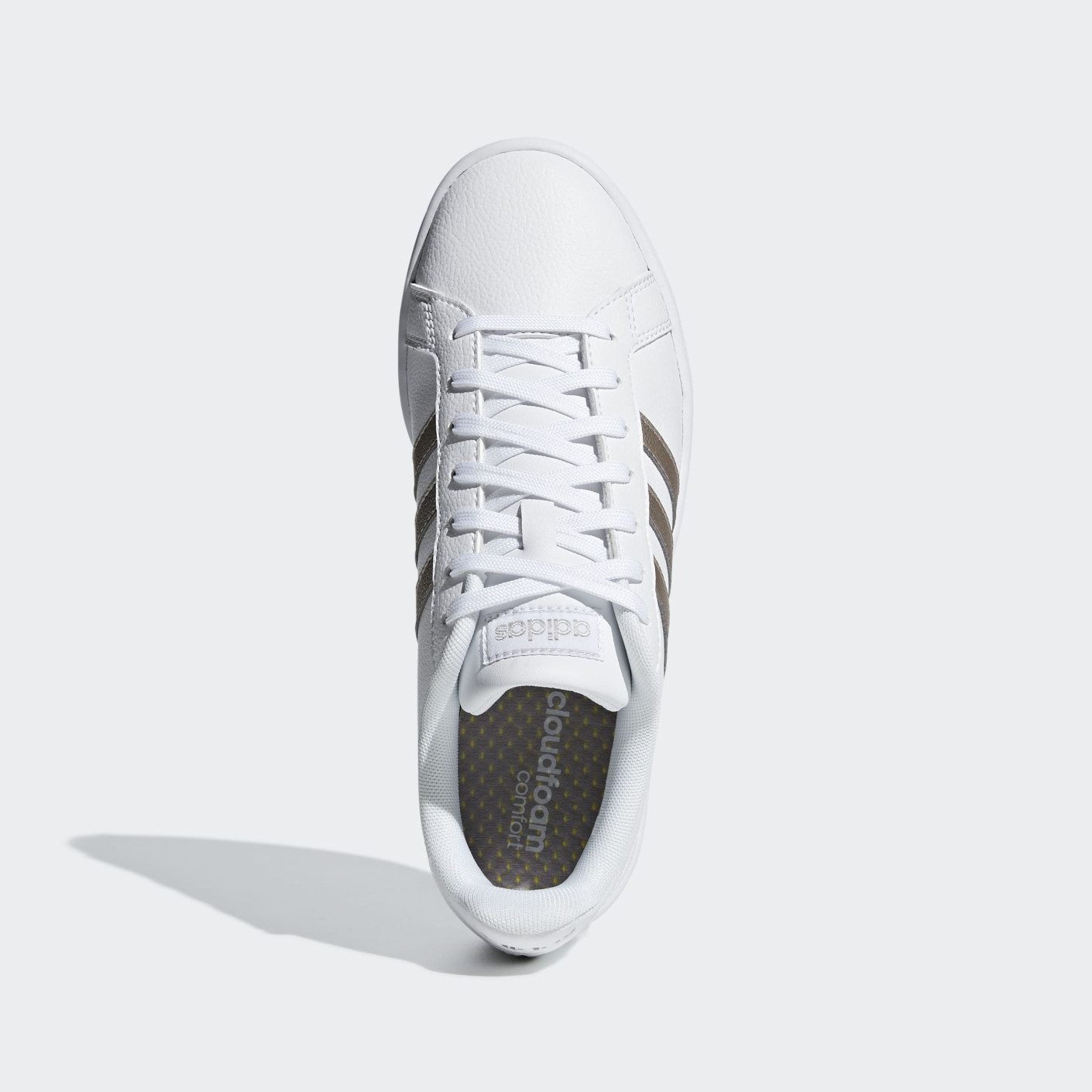 adidas Grand Court Sneaker Wit Zilver