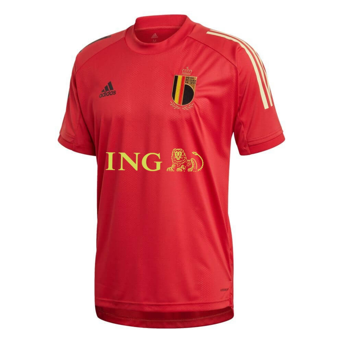 adidas Belgie Trainingsshirt 2020-2021 Kids Rood Zwart Wit