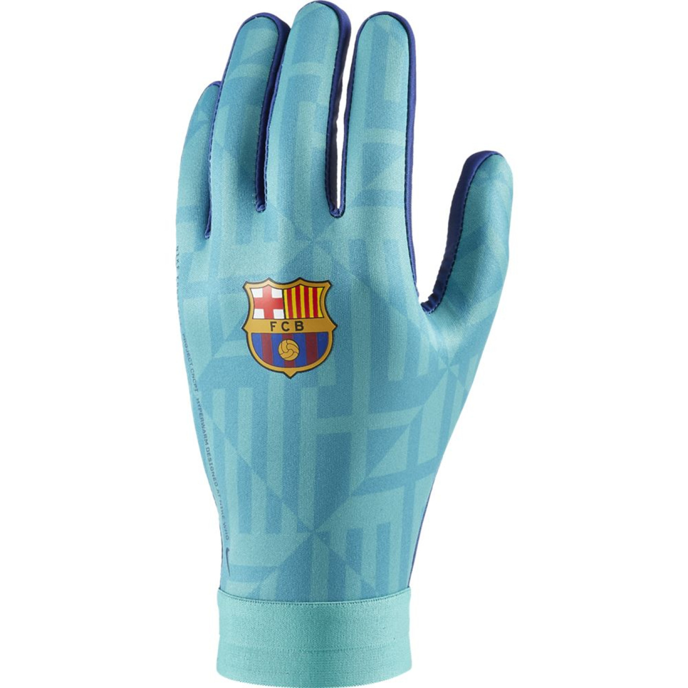 Nike FC Barcelona Hyperwarm Academy Handschoenen Kids Groen Blauw