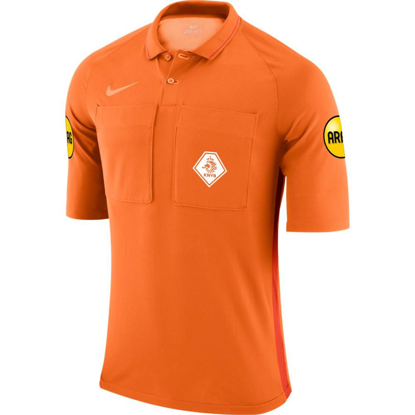 Typisch evenwichtig Rechtsaf Nike KNVB Scheidsrechtersshirt 2018-2020 Fel Oranje