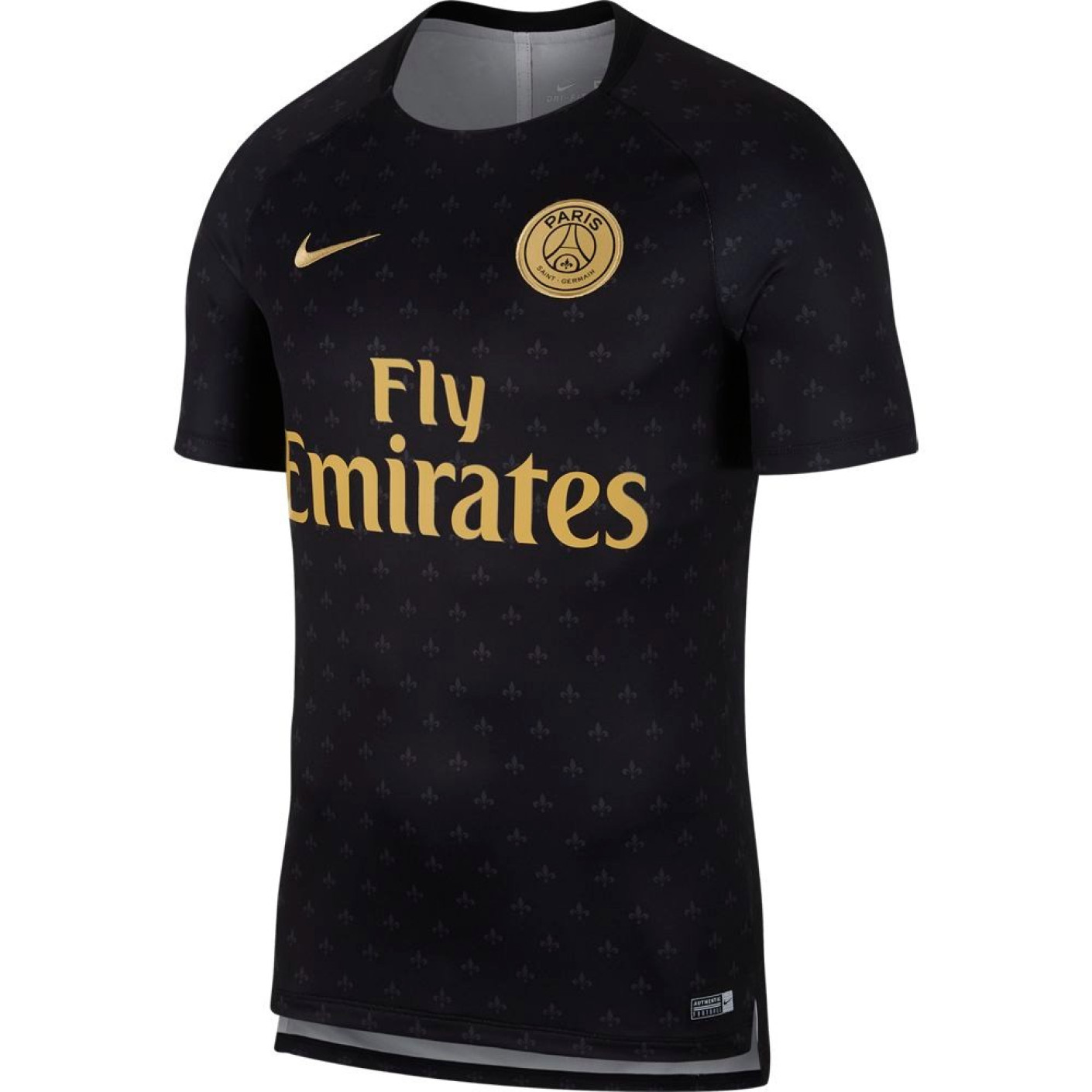 Nike Paris Saint Germain Dry Squad Trainingsshirt 2018-2019 Zwart Goud