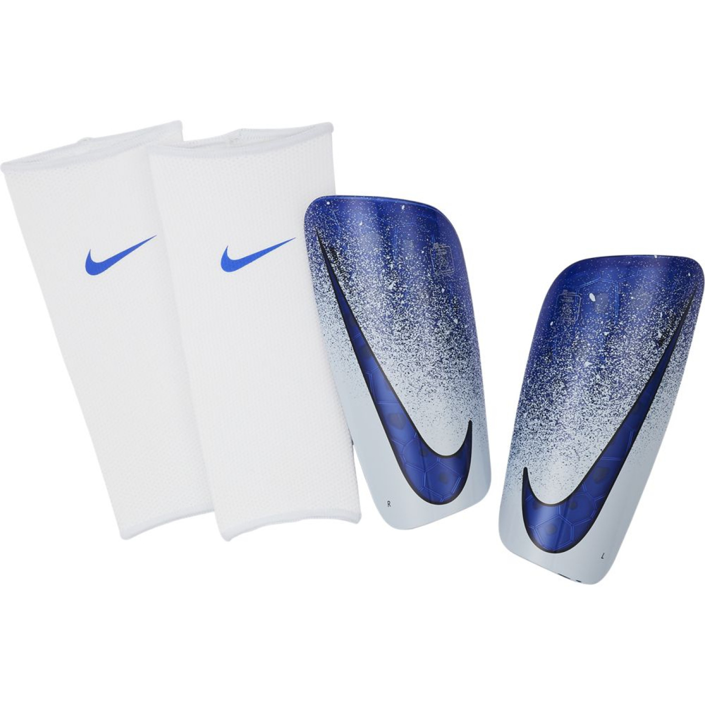 Nike Mercurial Lite Scheenbeschermers Guard Blauw Wit
