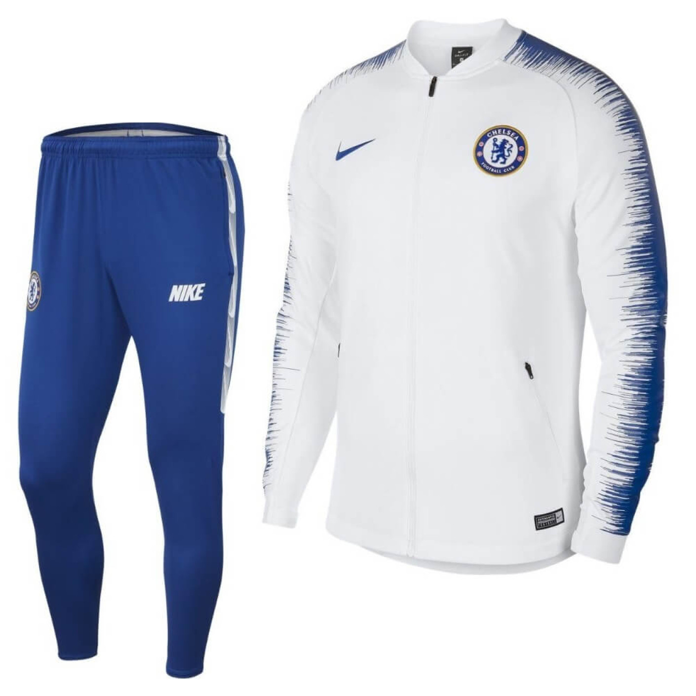 Nike Chelsea Anthem Trainingspak 2018-2019 Wit Blauw Wit