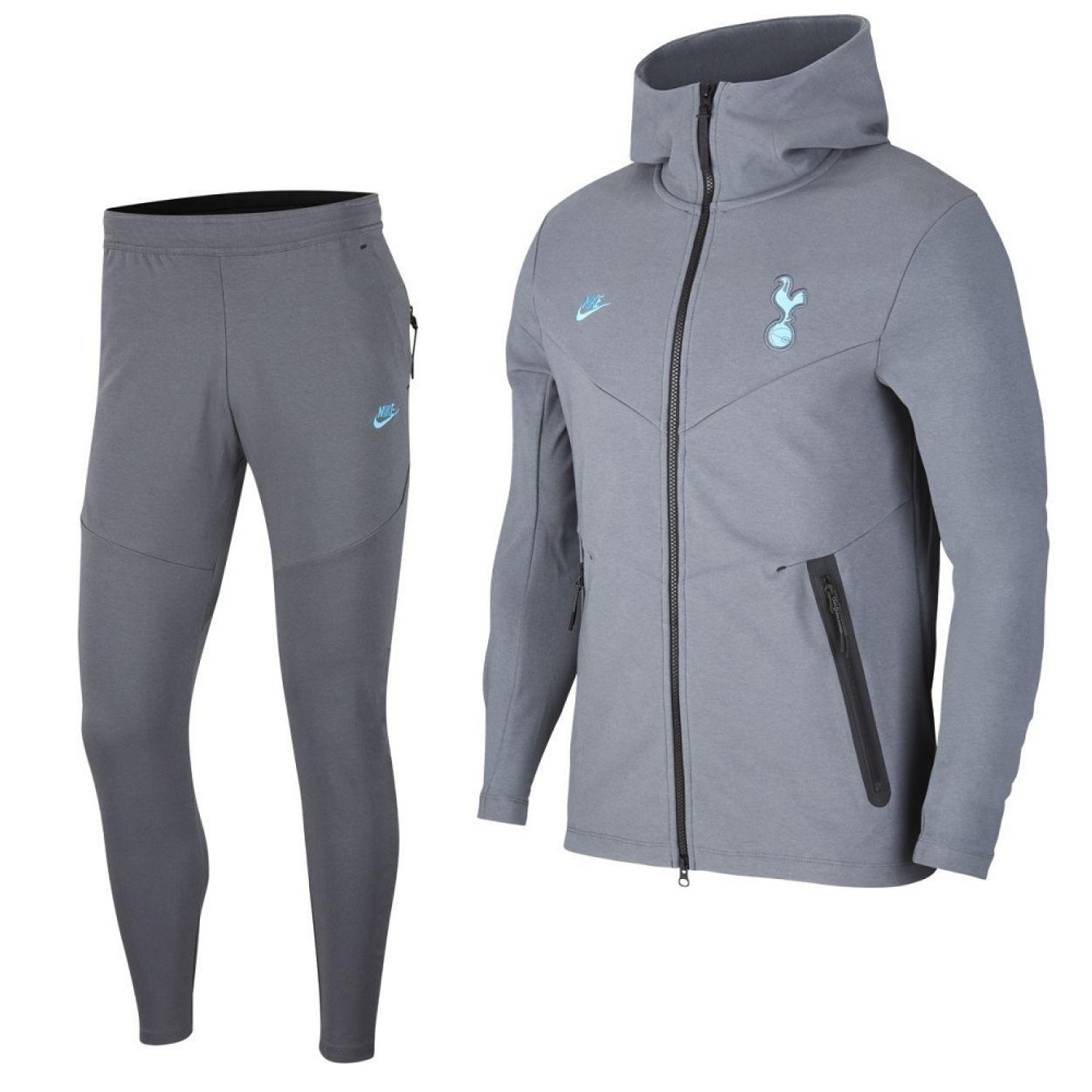 Nike Tottenham Hotspur Tech Fleece Pack Trainingspak Grijs Blauw