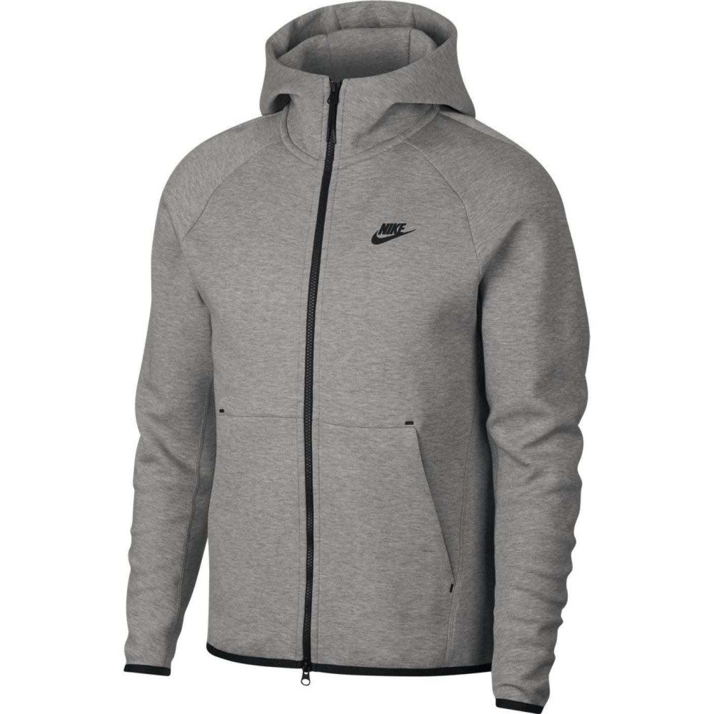 Nike Tech Fleece Hoodie Full Zip Grijs Zwart