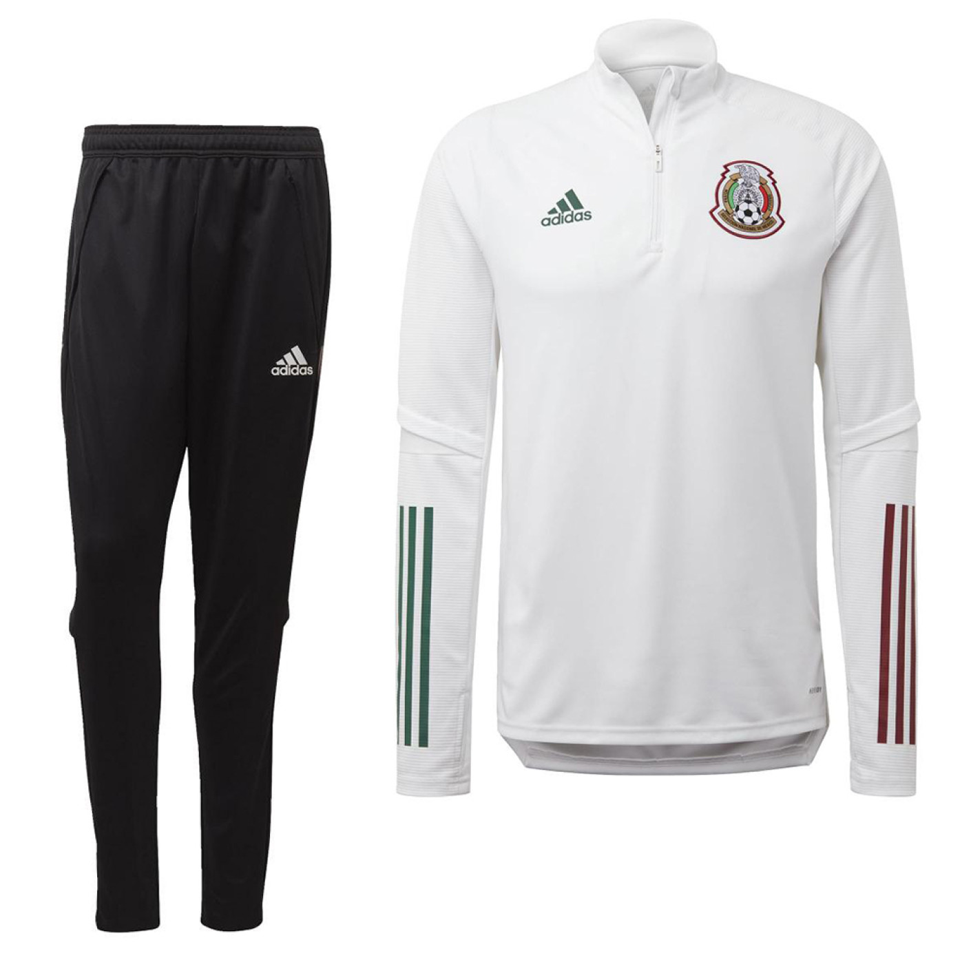 adidas Mexico Top Trainingspak 2020-2021 Wit Zwart