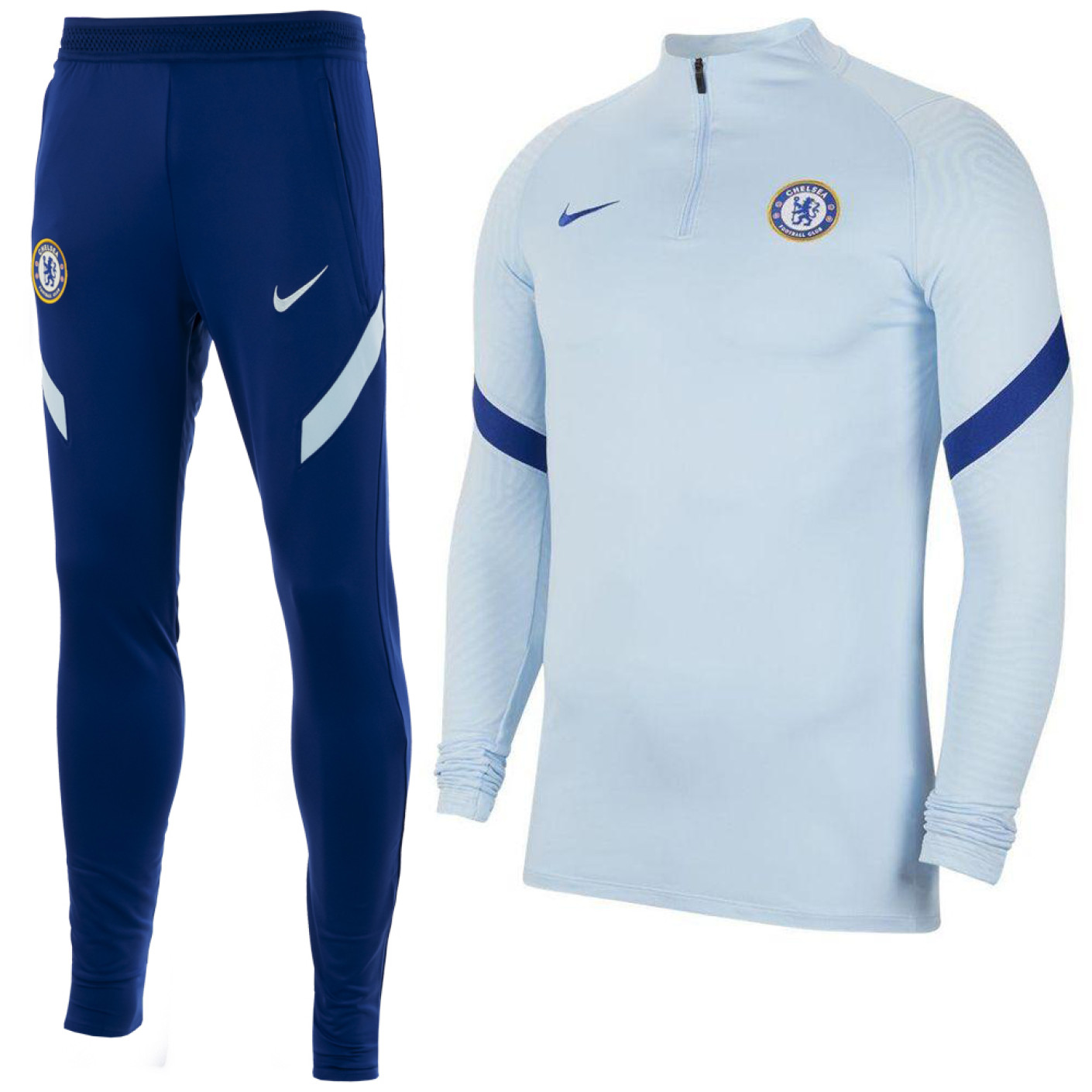 Nike Chelsea Dry Strike Trainingspak 2020-2021 Lichtblauw Blauw