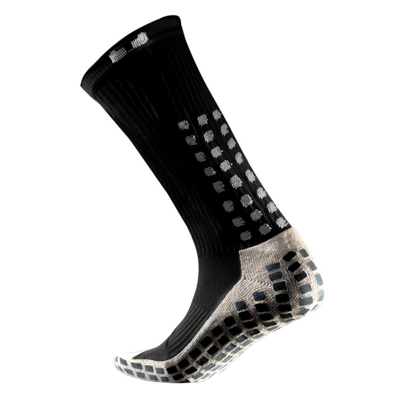 Trusox Mid Calf Cushion Black Grip Socks