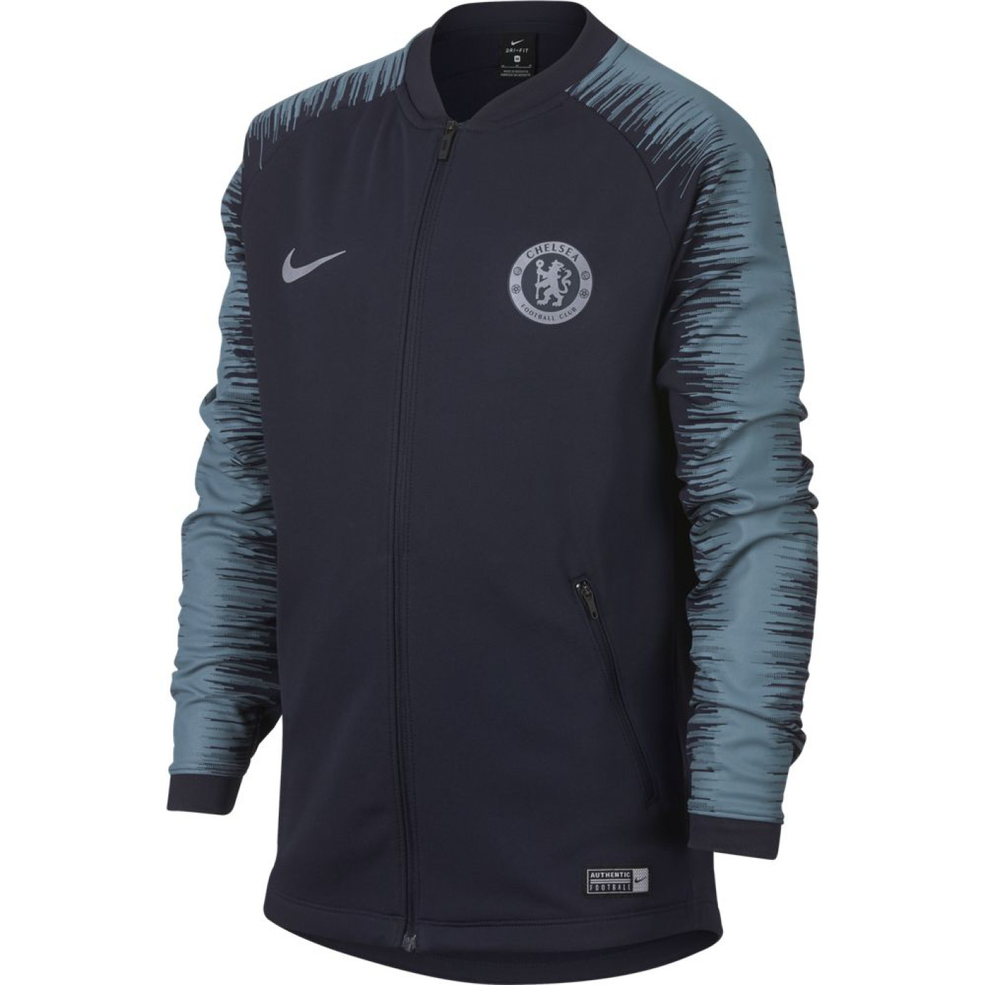 Nike Chelsea Anthem Champions League Trainingsjack 2018-2019 Donkerblauw Kids