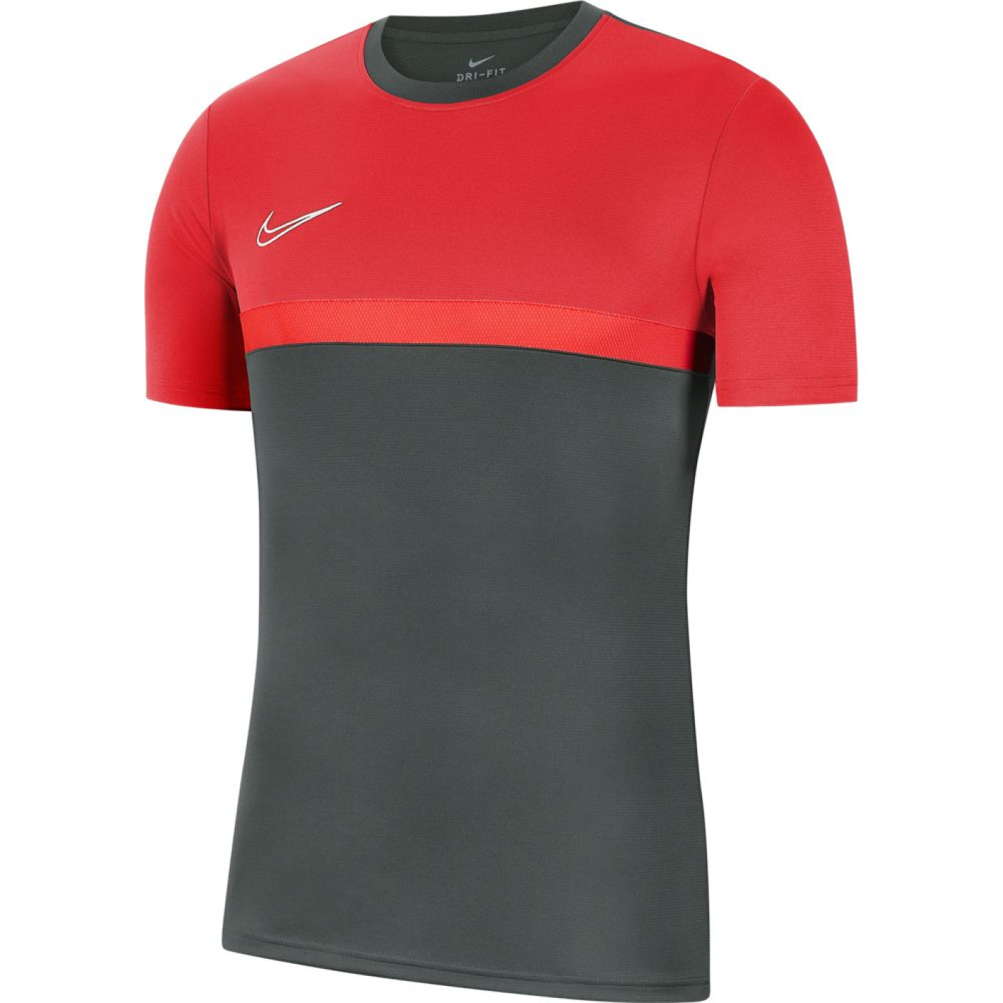 Nike Dry Academy Pro Trainingsshirt Kids Donkergrijs rood