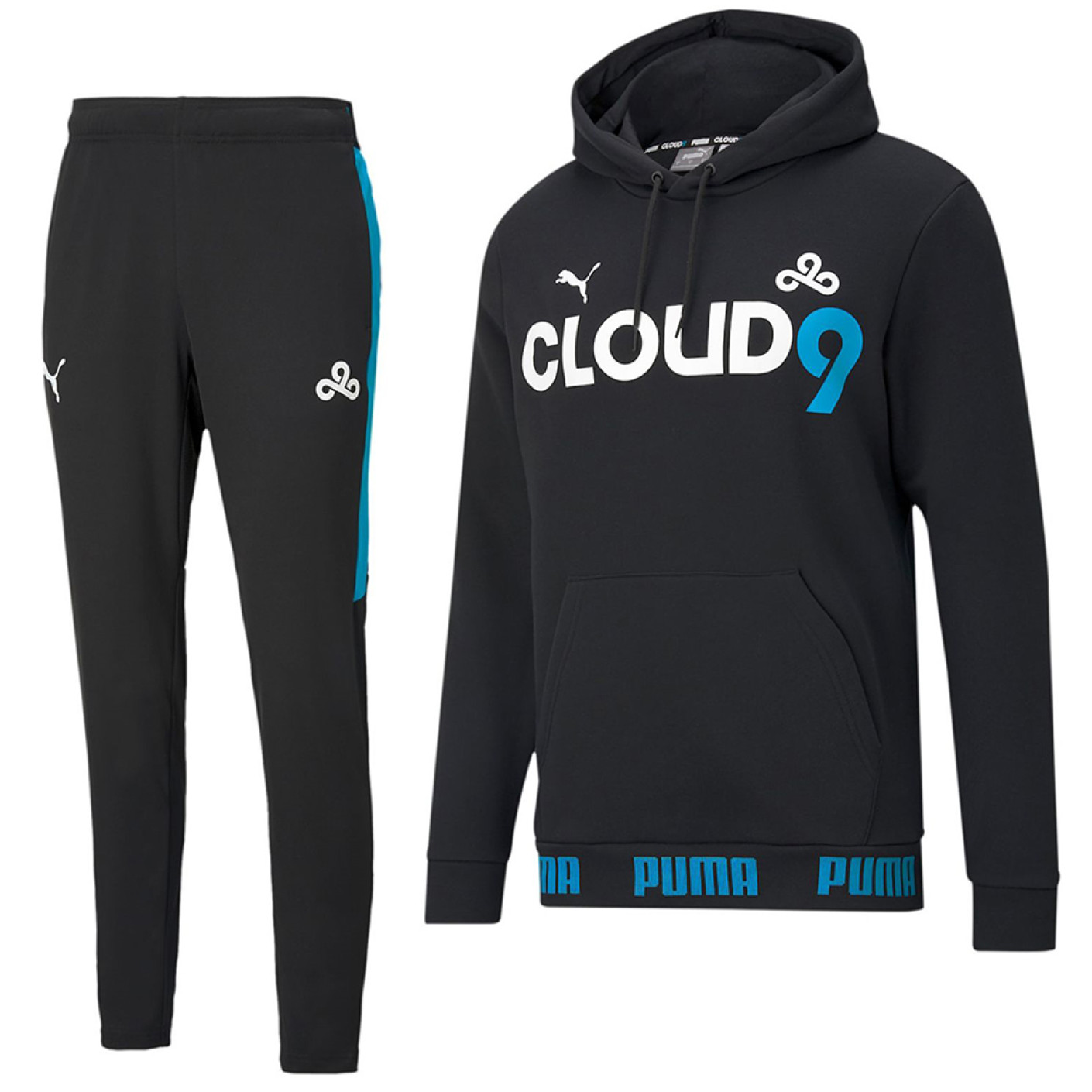 PUMA x Cloud 9 Gameday Hoodie Trainingspak Zwart Wit
