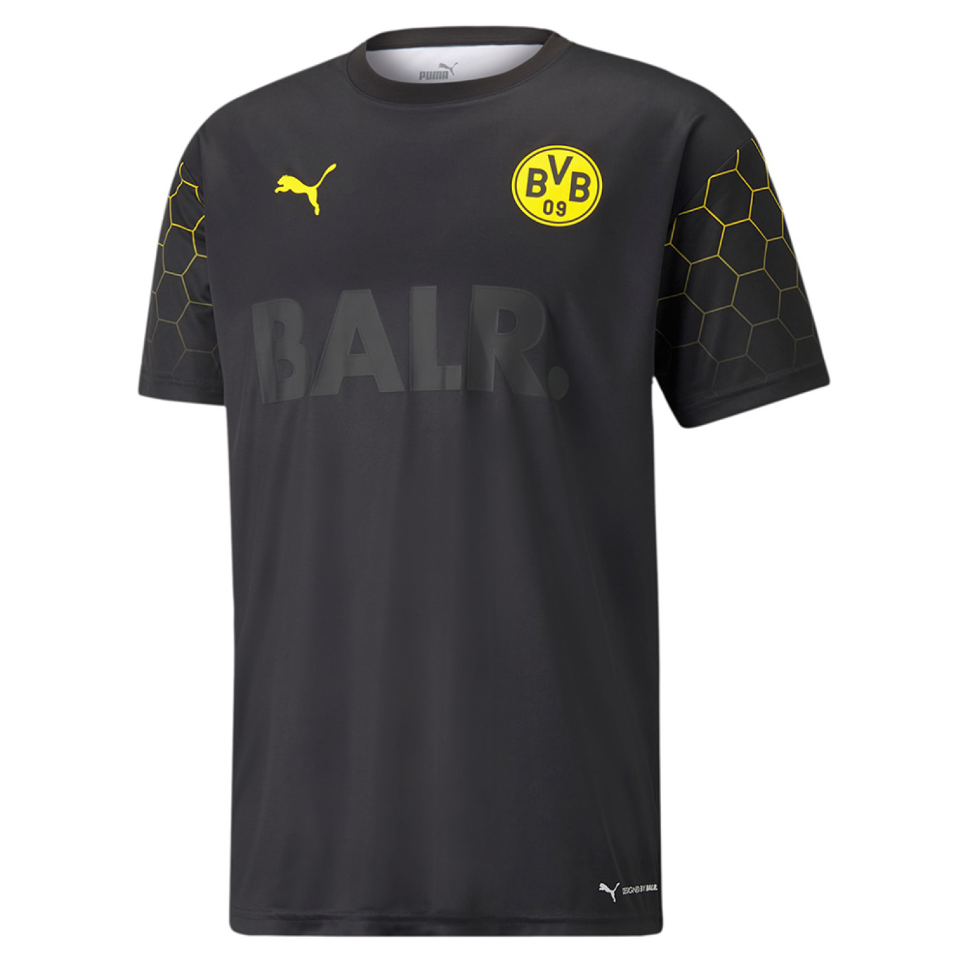 PUMA Borussia Dortmund x BALR Voetbalshirt Zwart Geel