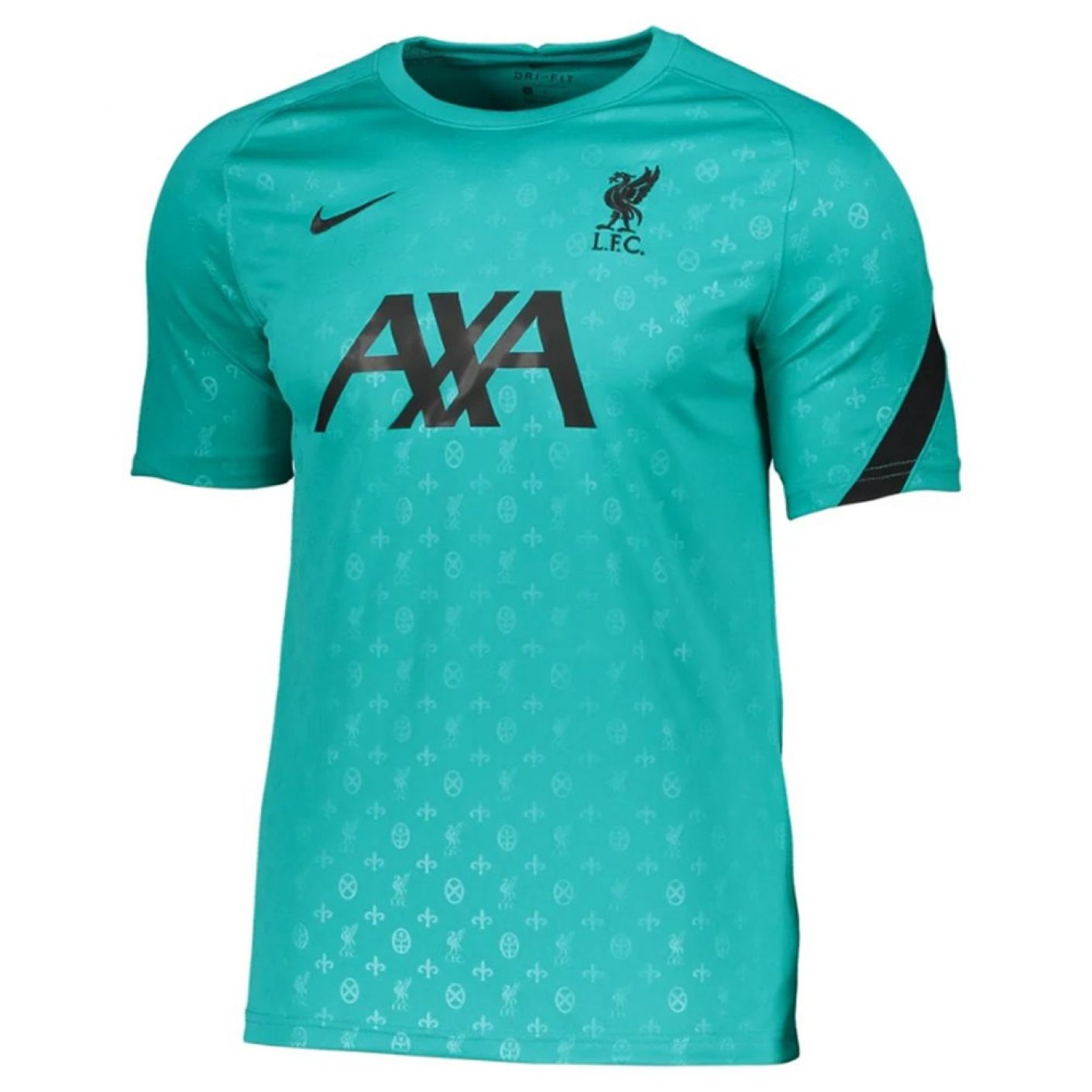 Nike Liverpool Pre-Match Trainingsshirt 2020-2021 Kids Turquoise Zwart