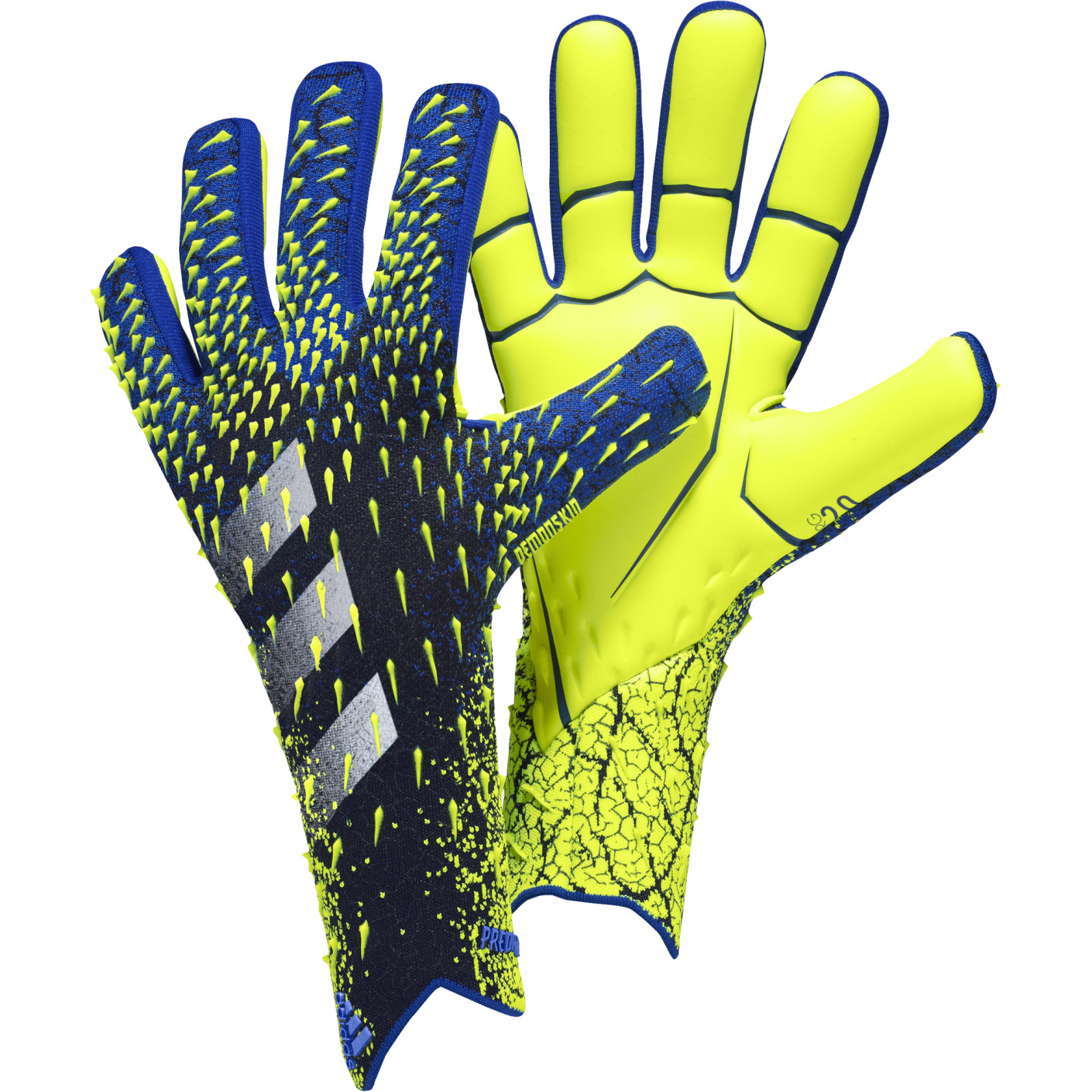 adidas Predator Pro Keepershandschoenen Zwart Blauw Geel