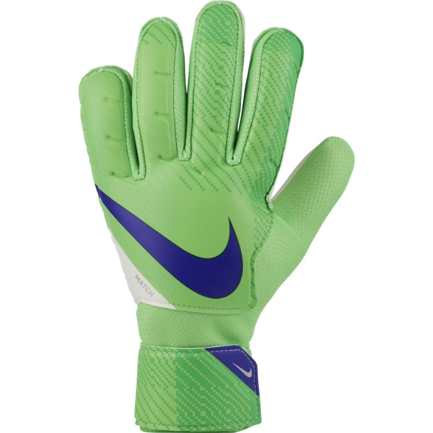 Nike Match GFX Keepershandschoenen Groen Wit Donkerblauw