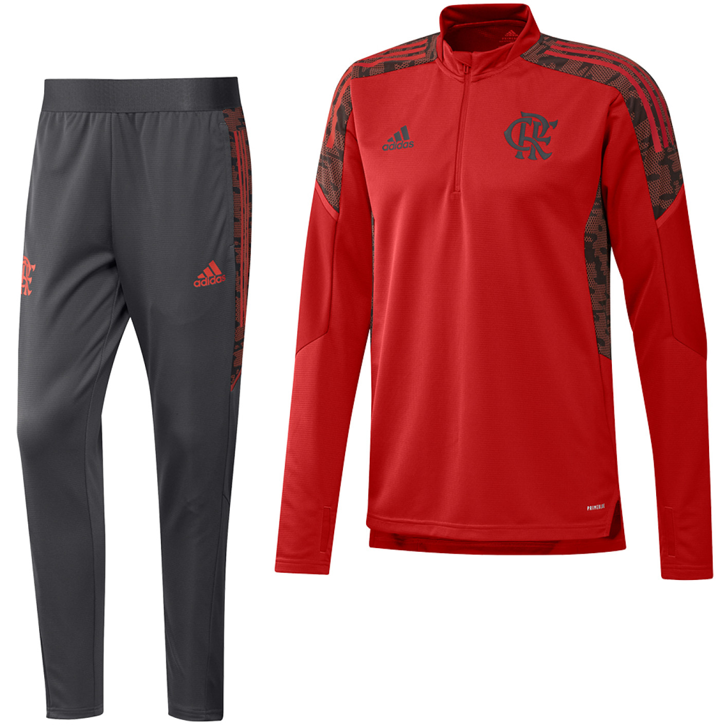 adidas CR Flamengo Trainingspak 2021-2022 Rood Zwart