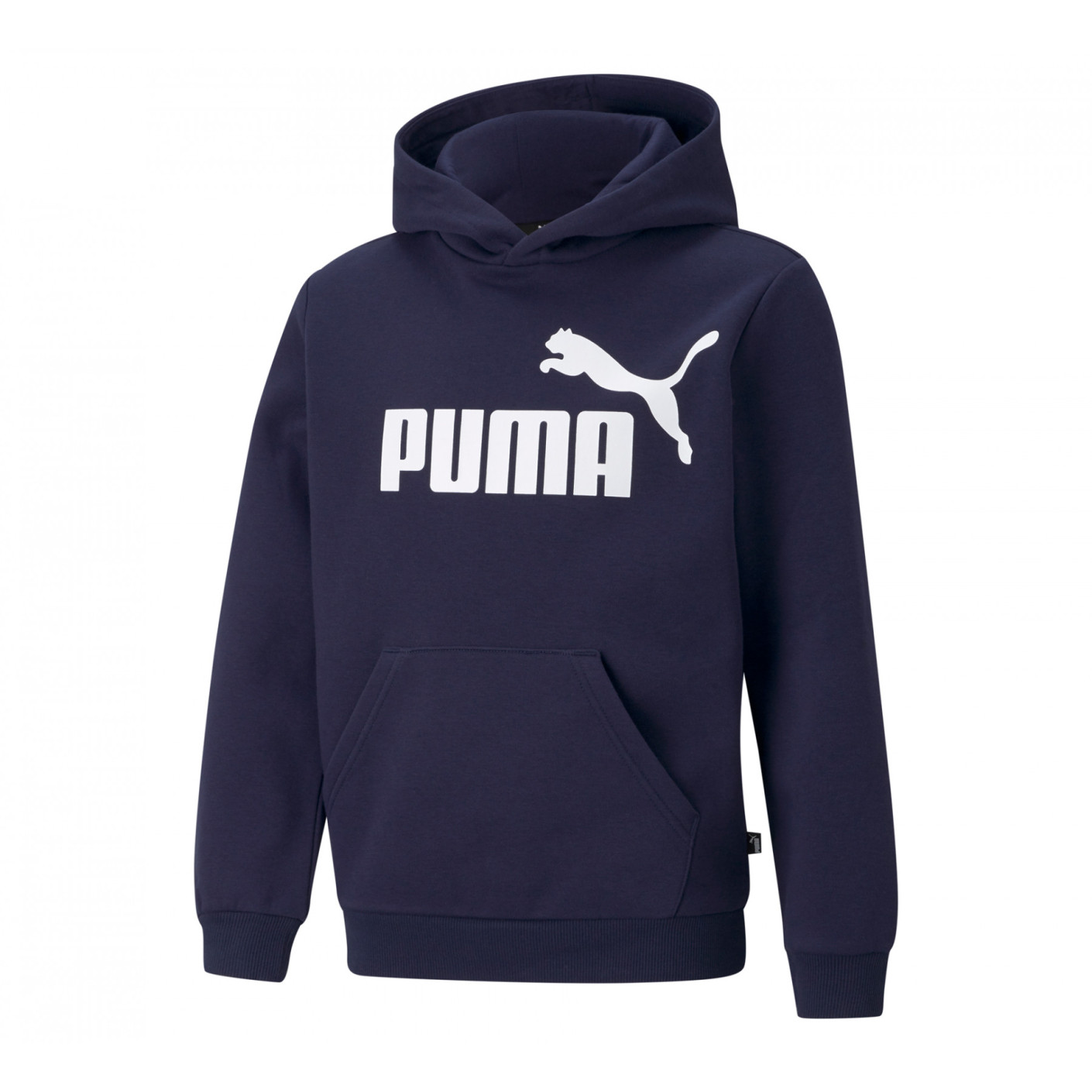 PUMA Essential Big Logo Hoodie FL Kids Donkerblauw