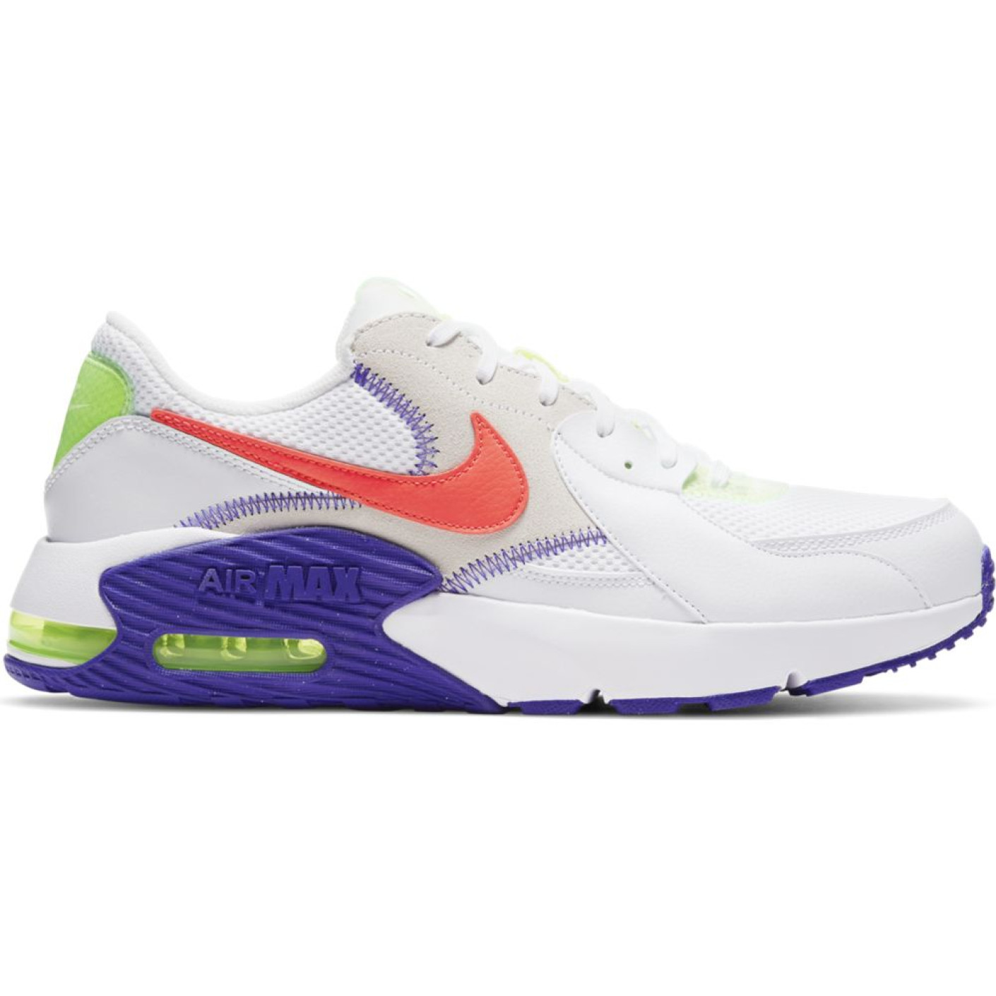 Groot Orthodox thuis Nike Air Max Excee Sneakers Wit Rood Blauw Volt