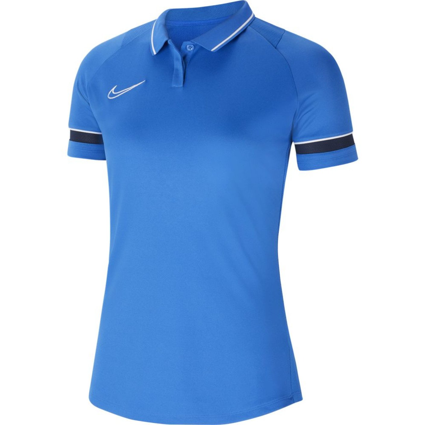Nike Dri-Fit Academy 21 Polo Dames Royal Blauw