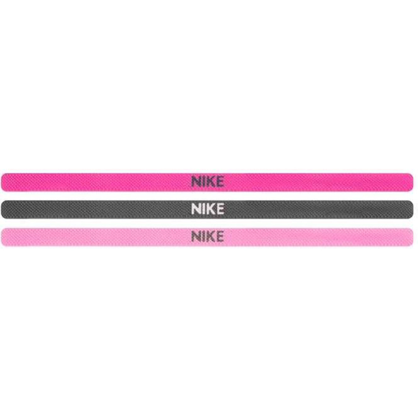 Nike Elastic Haarbanden 3 pack Paars Roze Grijs