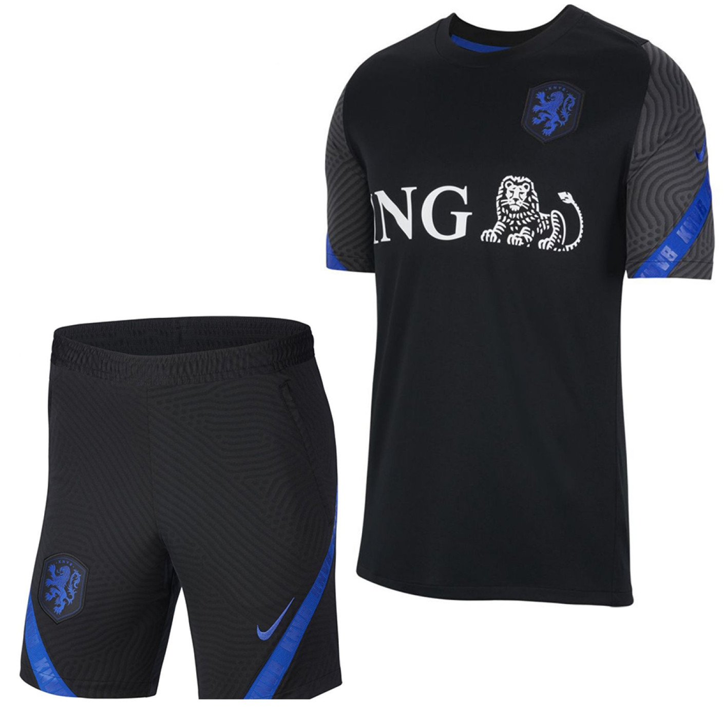 Nike Nederland Trainingsset 2020-2022 Zwart Blauw