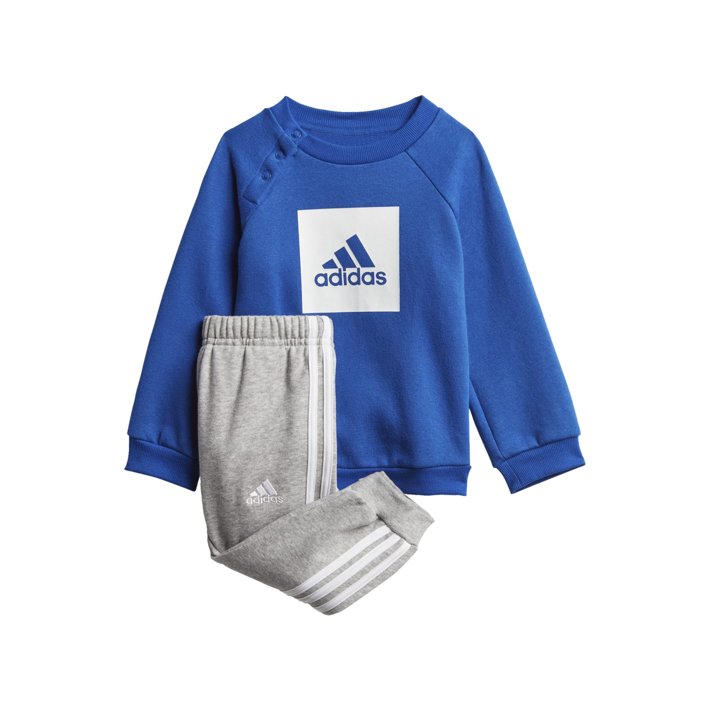 binair Moeras heerlijkheid adidas 3-Stripes Fleece Jogging Trainingspak Baby Blauw Grijs