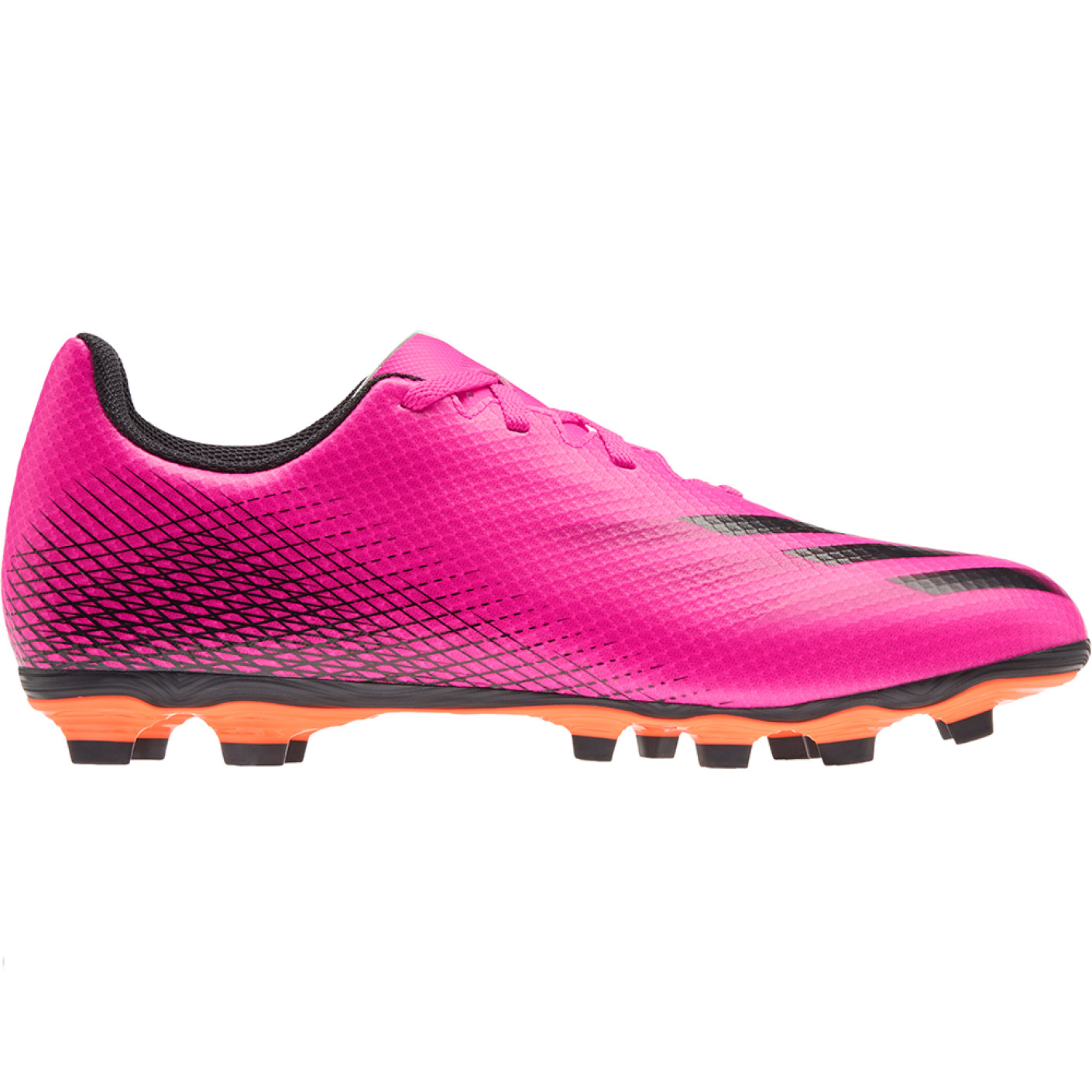 adidas X Ghosted.4 Gras / Kunstgras Voetbalschoenen (FxG) Roze Zwart Oranje