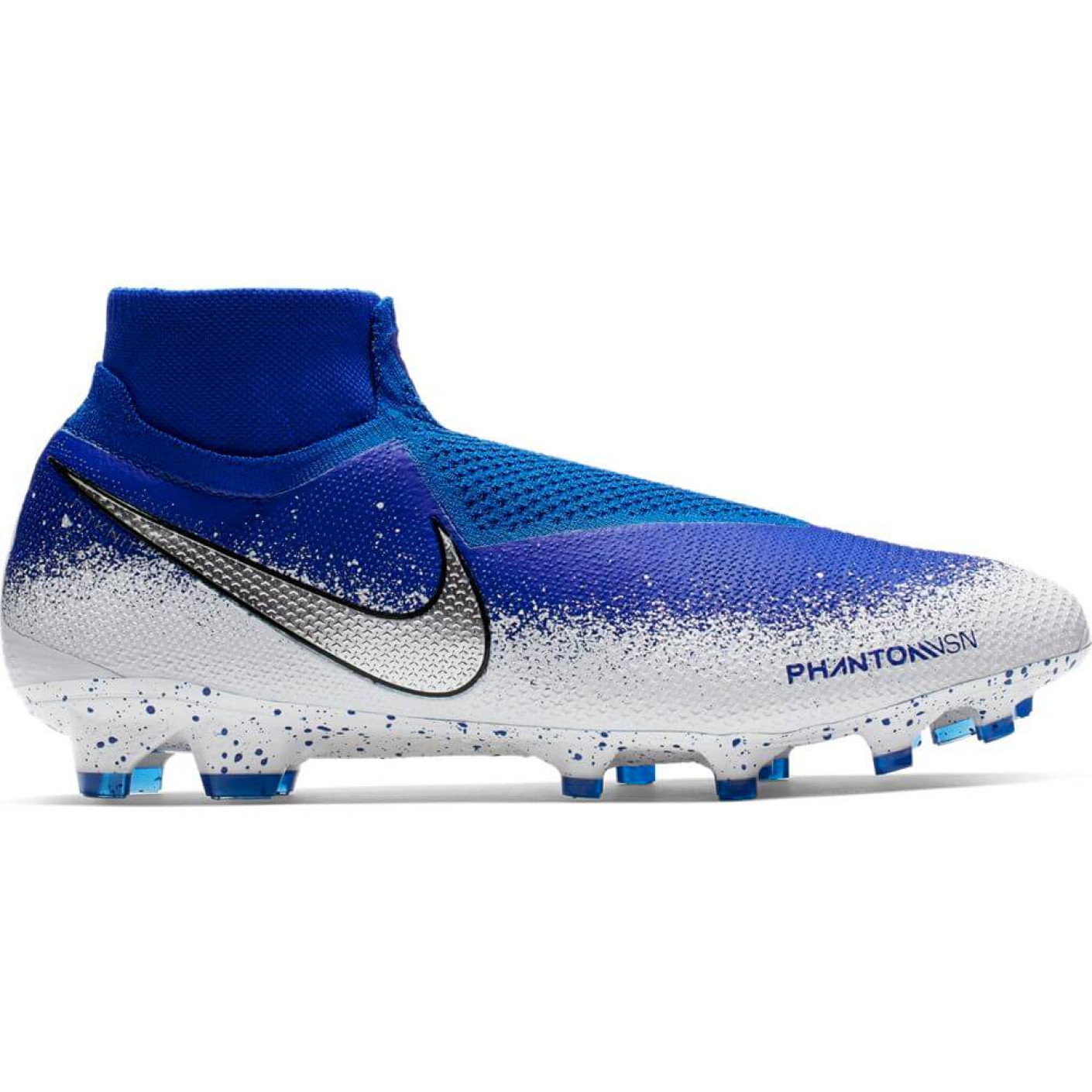 zoom definitief Regeneratie Nike PHANTOM VSN ELITE DF FG Voetbalschoenen Blauw Zilver Wit