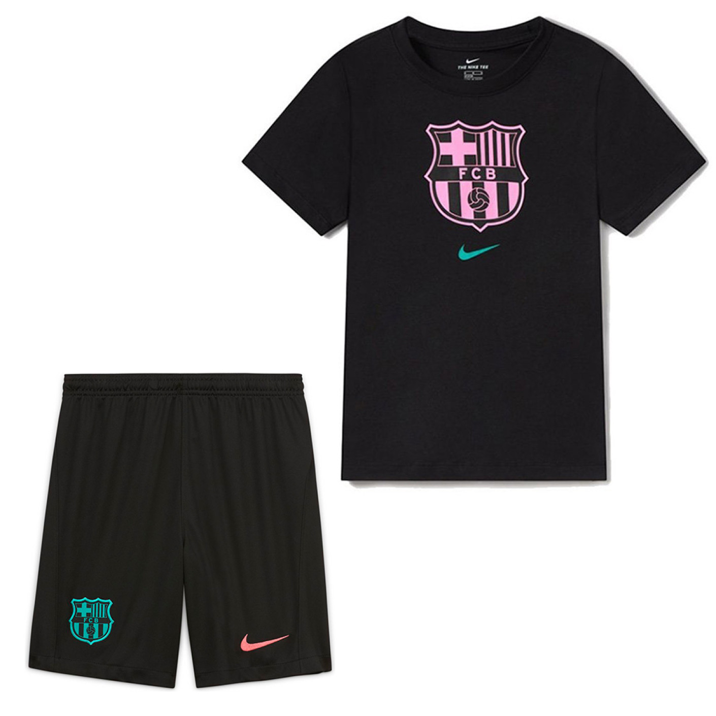Nike FC Barcelona Zomer-/ Trainingsset Zwart Roze Blauw