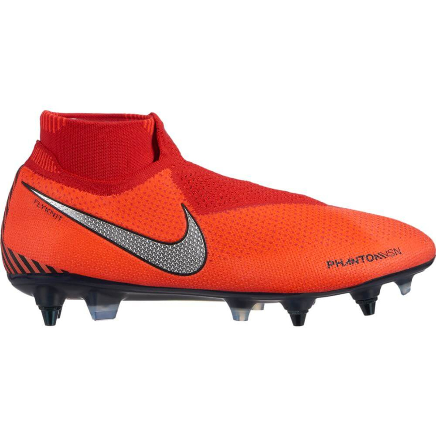 Nike PHANTOM VSN ELITE DF SG-PRO AC Voetbalschoenen Rood Zwart Grijs