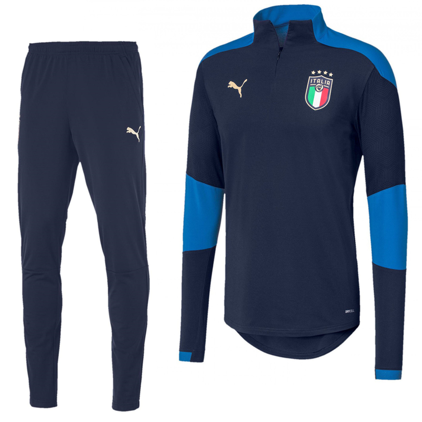 PUMA Italië 1/4 Zip Trainingspak 2020-2022 Donkerblauw
