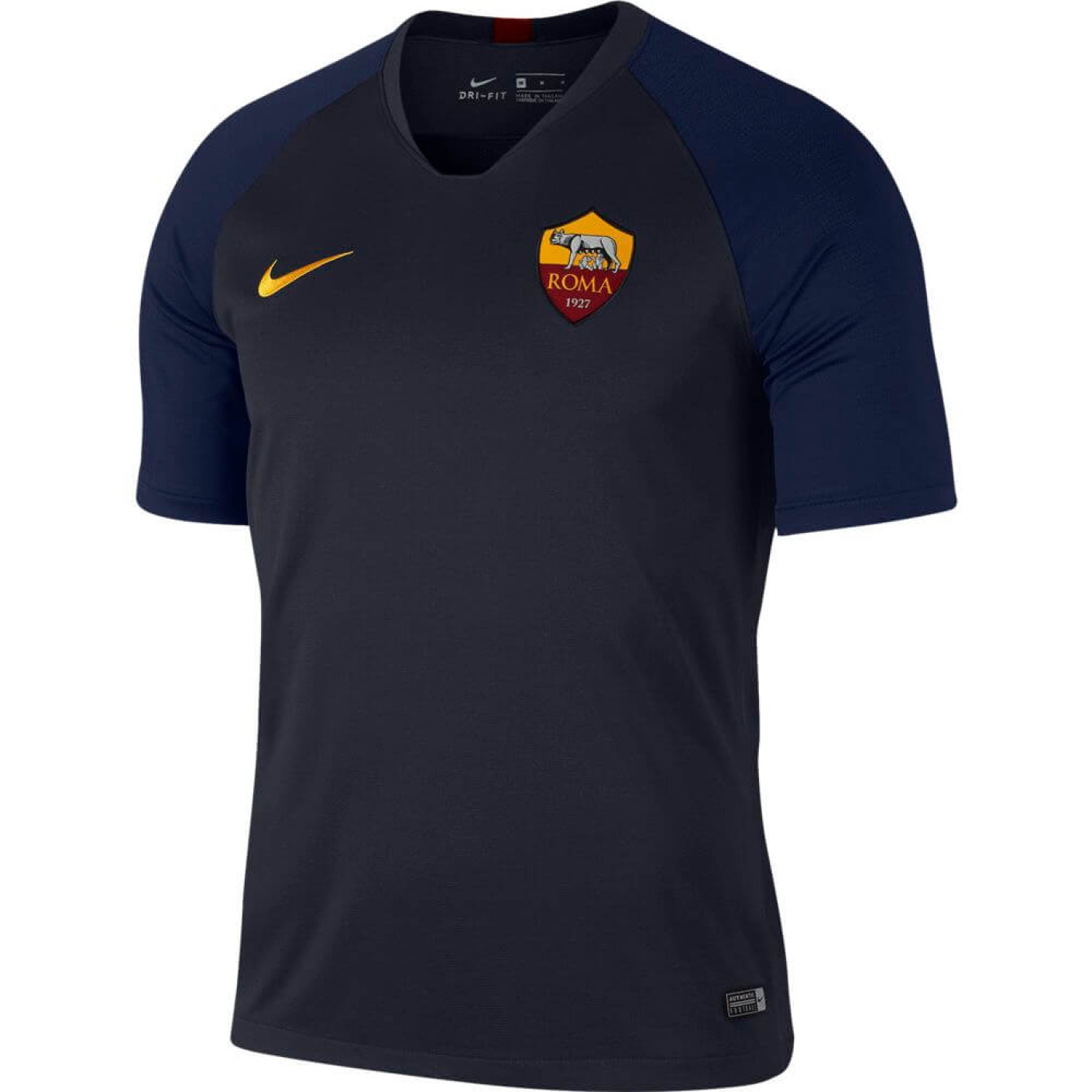 Nike AS Roma Breathe Strike Trainingsshirt 2019-2020 Donkerblauw