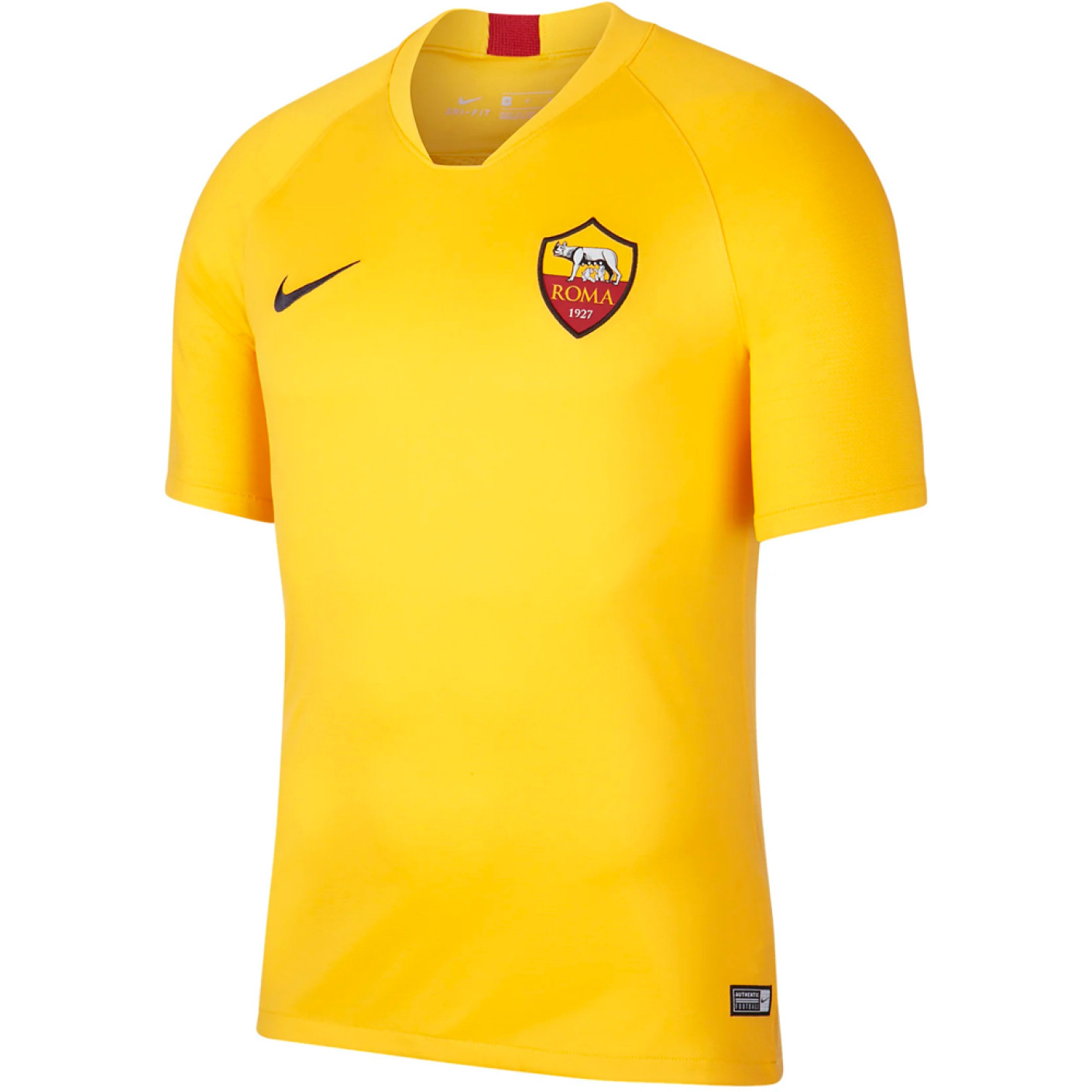 Nike AS Roma Breathe Strike Trainingsshirt 2019-2020 Geel