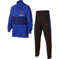 Nike FC Barcelona Dry Strike Trainingspak 2019-2020 Kids Blauw Rood