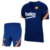 Nike Barcelona Dry Strike Trainingsset Blauw Blauw