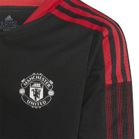 adidas Manchester United Trainingsshirt 2021-2022 Kids Zwart