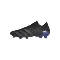 adidas Predator Freak.1 Low Gras Voetbalschoenen (FG) Zwart Donkergrijs Blauw
