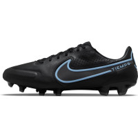 Nike Tiempo Legend 9 Pro Gras Voetbalschoenen (FG) Zwart Blauw
