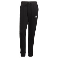 adidas Essentials Fleece 3-Stripes Joggingbroek Zwart Wit