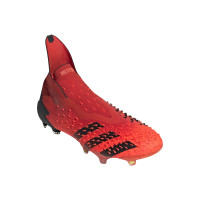 adidas Predator Freak+ Gras Voetbalschoenen (FG) Rood Zwart Rood