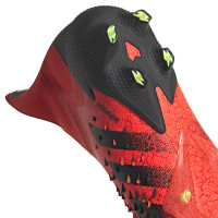 adidas Predator Freak+ Gras Voetbalschoenen (FG) Rood Zwart Rood