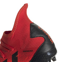 adidas Predator Freak.3 Gras Voetbalschoenen (FG) Rood Zwart Rood