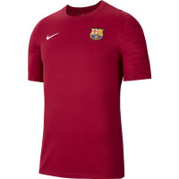 Nike FC Barcelona Strike Trainingsshirt 2021-2022 Kids Bordeauxrood Lichtgrijs