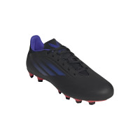 adidas X Speedflow.4 Gras / Kunstgras Voetbalschoenen (FxG) Zwart Blauw Rood