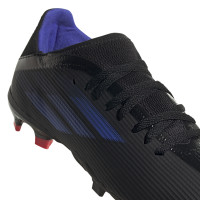 adidas X Speedflow.3 Gras Voetbalschoenen (FG) Kids Zwart Blauw Rood