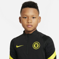 Nike Chelsea Strike Drill Trainingspak 2021-2022 Kids Zwart Geel